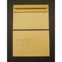 Briefumschläge C5 90g/qm selbstklebend Fenster VE=500 Stück braun