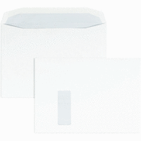 Kuvertierhüllen C4 100g/qm gummiert Sonderfenster VE=250 Stück weiß