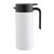 Olympia Vacuum Coffee Jug in White with Matt Black Handle and Lid - 1L