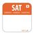 Vogue Saturday Food Safety Day Labels - Orange - Removable - 20 mm 1000 pc