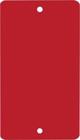 Frachtanhänger - Rot, 7.5 x 13 cm, Kunststoff, 2 x Befestigungslöcher, Matt