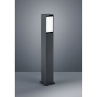 LED Pollerleuchte ISY, IP54, 13W 3000K 810lm, Aluminium massiv, graphit / Glas satiniert