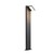 Outdoor LED Stehleuchte ABRIDOR POLE 100, IP55 IK03, 12W 3000/4000K (CCT Switch) 980lm, schwenkbar, Anthrazit, 100cm