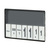 Cassette de prix O+G "I" / Présentoir de prix / Cadre pour l'affichage des prix | noir sim. RAL 9005
