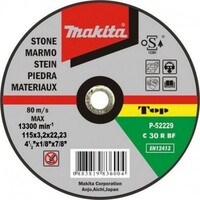 MAKITA P-52940 - Disco abrasivo para corte de piedra 125x2223x32 mm