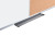 Bi-Office Combination Board Maya, Cork/Dry Wipe, Aluminium Frame, 80 x 60 cm Detail View
