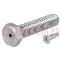 Pin; M12; Plunger mat: steel; Plating: zinc; Thread len: 70mm