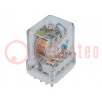 Relay: electromagnetic; 4PDT; Ucoil: 24VDC; Icontacts max: 10A