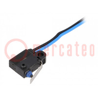 Microswitch SNAP ACTION; 0.1A/125VAC; 2A/12VDC; with lever; IP67