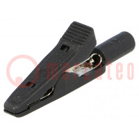 Crocodile clip; 15A; 60VDC; black; Grip capac: max.4mm; 930317800