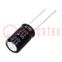 Capacitor: electrolytic; THT; 6.8uF; 400VDC; Ø10x16mm; Pitch: 5mm