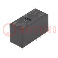 Relay: electromagnetic; DPDT; Ucoil: 12VDC; 8A; 8A/250VAC; 8A/24VDC