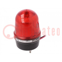 Segnalatore: luminoso; rosso; MFL; 10÷30VDC; Fonte di luce: LED