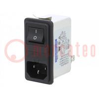 Connector: AC-voeding; contact; mannelijk; 6A; 250VAC; IEC 60320