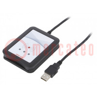 RFID-lezer; 4,3÷5,5V; USB; Bereik: 100mm; 88x68x19mm; 60mA; ABS