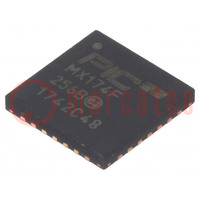 IC: mikrokontroler PIC; 256kB; 2,5÷3,6VDC; SMD; QFN-S28; PIC32