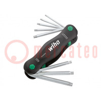 Sleutelset; Torx®; TX09,TX10,TX15,TX20,TX25,TX27,TX30,TX40