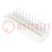 Connector: FFC/FPC; angled 90°; PIN: 20; top contacts,ZIF; THT