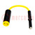Voltage adapter; yellow; banana socket,M4/M6 thread; 1pcs.