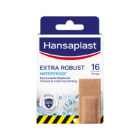 Hansaplast EXTRA ROBUST Strips 2,6 x 7,6 cm 16 Stück