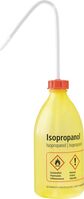 Enghalsflaschen - Isopropanol, Gelb, LDPE, Transluzent, Rot/Schwarz, Blau