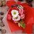 Artificial Soap Flower Bouquet - 40cm, Red, Pink & White