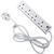 Cablenet 4 Way UK White 13Amp Surge Protected Power Strip with 5m Lead