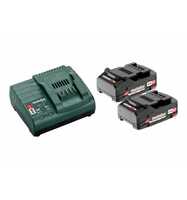 Metabo Basis-Set 2 x 2.0 Ah (2x Akku Li-Power 2 Ah, Ladegerät)