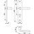 Skizze zu Drückergarnitur VERONA - auf Schild PZ 88, 37 - 47, silber eloxiert