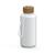 Artikelbild Drink bottle "Natural" clear-transparent incl. strap, 1.0 l, white/transparent