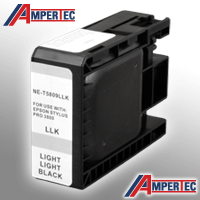 Ampertec Tinte ersetzt Epson C13T580900 foto grau