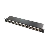 LogiLink Patchpanel 19" Einbau Kat.6 STP 24 Port, schw.