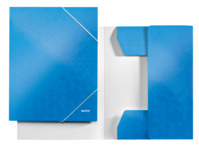 Eckspannermappe WOW, A4, Karton, blau