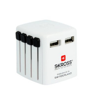 Skross 00215277 adapter wtyczek zasilających Biały