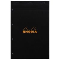 Rhodia N°20 bloc-notes A4+ 80 feuilles Noir