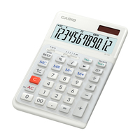 Casio JE-12E-WE Taschenrechner Desktop Einfacher Taschenrechner Weiß
