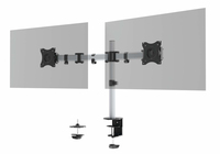 Durable 509523 supporto da tavolo per Tv a schermo piatto 68,6 cm (27") Morsa Argento