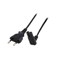 ACT AK5008 cable de transmisión Negro 2 m CEE7/16 C7 acoplador