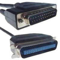 connektgear 2m DB25M/C36M parallel cable Black