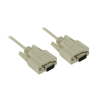 C2G 15ft DB9 F/F Null Modem Cable serial cable Beige 4.57 m DB9F