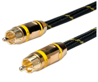 ROLINE 11.88.4253 Audio-Kabel 5 m RCA Schwarz, Gold, Gelb