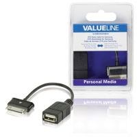 Valueline VLMB39205B02 mobiele telefoonkabel Zwart 0,2 m USB A Samsung 30-pin