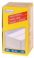 Avery Frankier-Etiketten, weiß, 163 x 43 mm, permanent