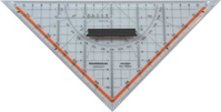 Rumold 1054 driehoek 45° driehoek Acrylglas Transparant 1 stuk(s)
