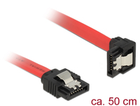 DeLOCK 83979 câble SATA 0,5 m SATA 7-pin Noir, Rouge