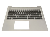 HP L44589-BB1 laptop alkatrész Alapburkolat + billentyűzet