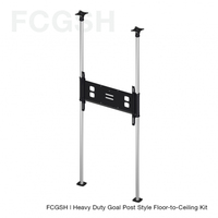 Unicol FCGSH TV mount 2.79 m (110") Black,Stainless steel