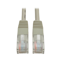 Tripp Lite N002-010-GY Cat5e 350 MHz Molded (UTP) Ethernet Cable (RJ45 M/M), PoE - Gray, 10 ft. (3.05 m)