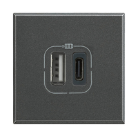 Legrand HS4287C2 Steckdose 2x USB Anthrazit