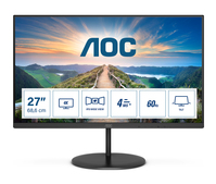 AOC V4 U27V4EA computer monitor 68,6 cm (27") 3840 x 2160 Pixels 4K Ultra HD LED Zwart